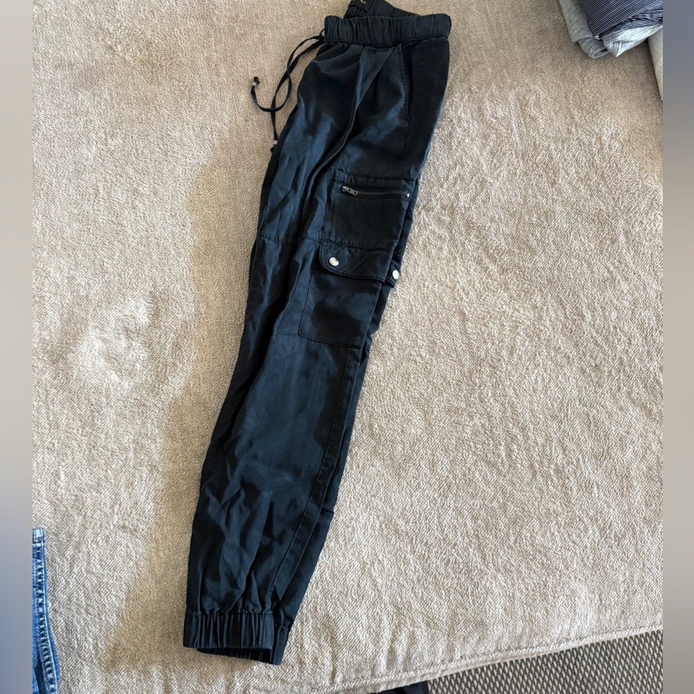 Banana Republic Black Cargo Joggers